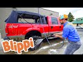 Learn to Wash Toy Trucks | Sing With Blippi | Blippi | Kids Songs | Moonbug Kids