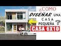 (EXPLICADO) ¿COMO Diseñar una CASA PEQUEÑA? - PLANO CASA 6X10 METROS