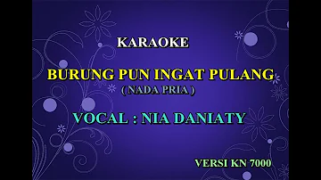 KARAOKE BURUNGPUN INGAT PULANG - NIA DANIATY ( NADA PRIA)