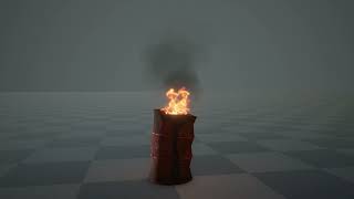 Fire barrel with smoke / Unity/ Vfx