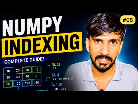 NumPy Indexing Tutorial in Python | Complete Beginner to Advanced Guide
