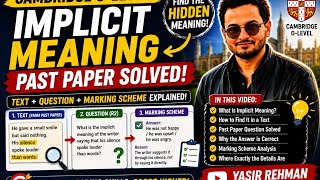 Details  Implicit Meaning Part 2 | 1123 Past Paper Question Solved & Explained Update