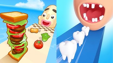 Sandwich Runner Vs Smile Rush - SpeedRun Gameplay Android, iOS D9F3Q1B9F4S8