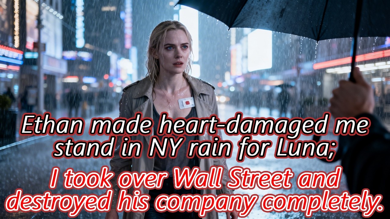 Ethan made heart-damaged me stand in NY rain for Luna; later I ruled Wall Street and destroyed him.