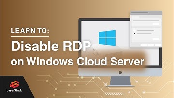 How to disable Remote Desktop Protocol (RDP) on Windows Cloud Servers through graphical interface