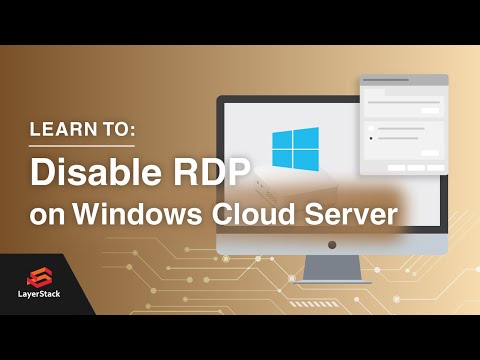 How to disable Remote Desktop Protocol (RDP) on Windows Cloud Servers through graphical interface