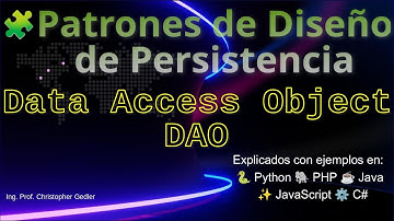 🧩 Patrones de Diseño de Persistencia - Patrón Data Access Object (DAO)