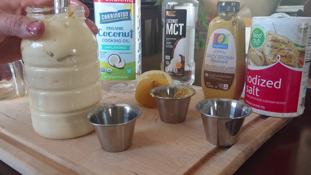 Coconut oil mayonnaise organic recipe YouTube