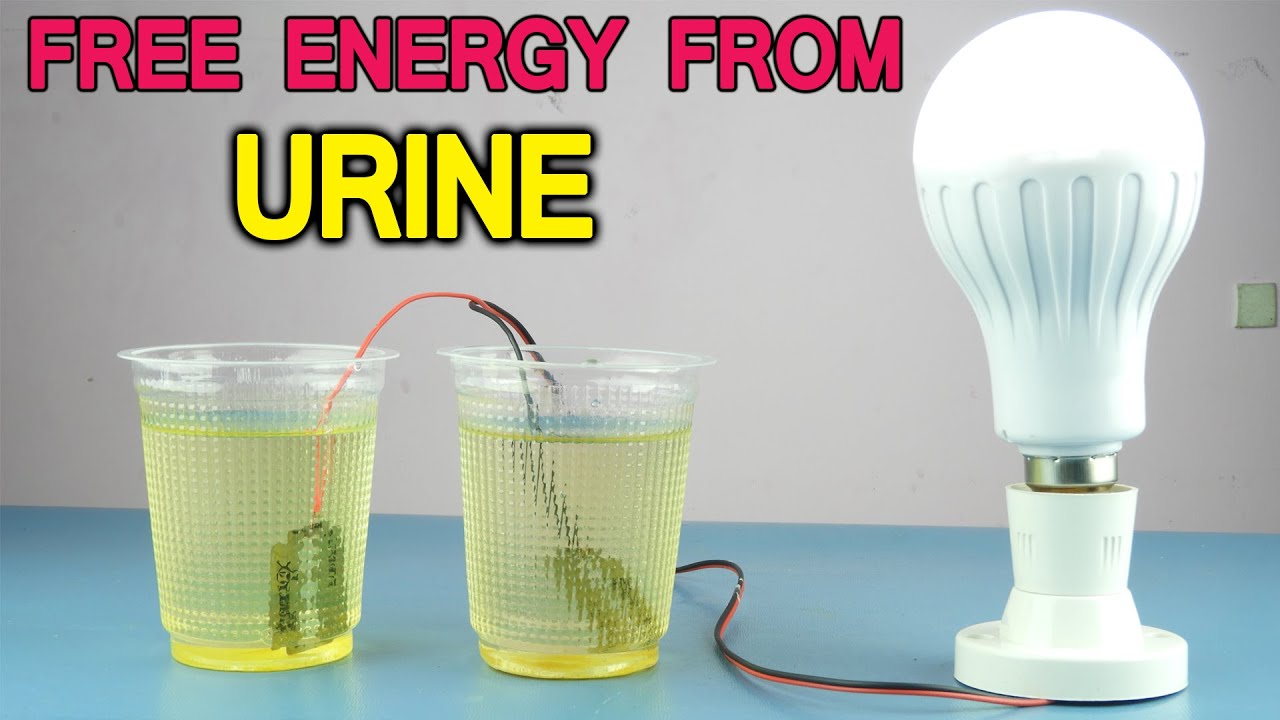 FREE ENERGY FROM URINE 100 WORKING YouTube
