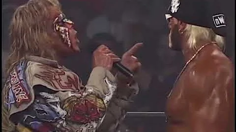 The Warrior Confronts "Hollywood" Hulk Hogan in His WCW Debut Appearance (WCW Monday Nitro 8/17/98)