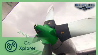 See how a forklift smashes the fuselage  Ice Pilots NWT S05E09  Go Xplorer