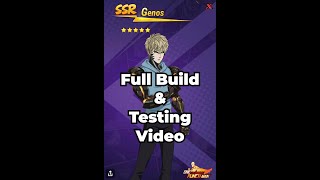 LSSR Genos Building Video & Testing Against Gyoro Core & Zombieman Core One Punch Man The Strongest