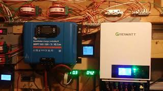 Showing off my new Growatt 120 amp charger.