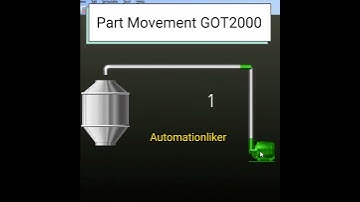 GOT2000: Part movement HMI mitsubishi GT designer3 #hmi #mitsubishi #shorts #automation #shortvideo