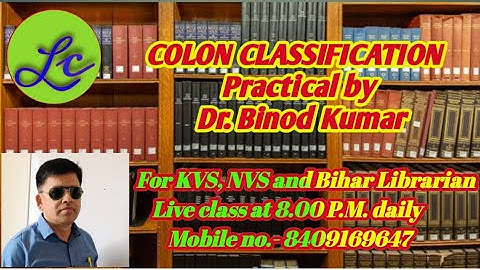 How to solve Colon classification practical.