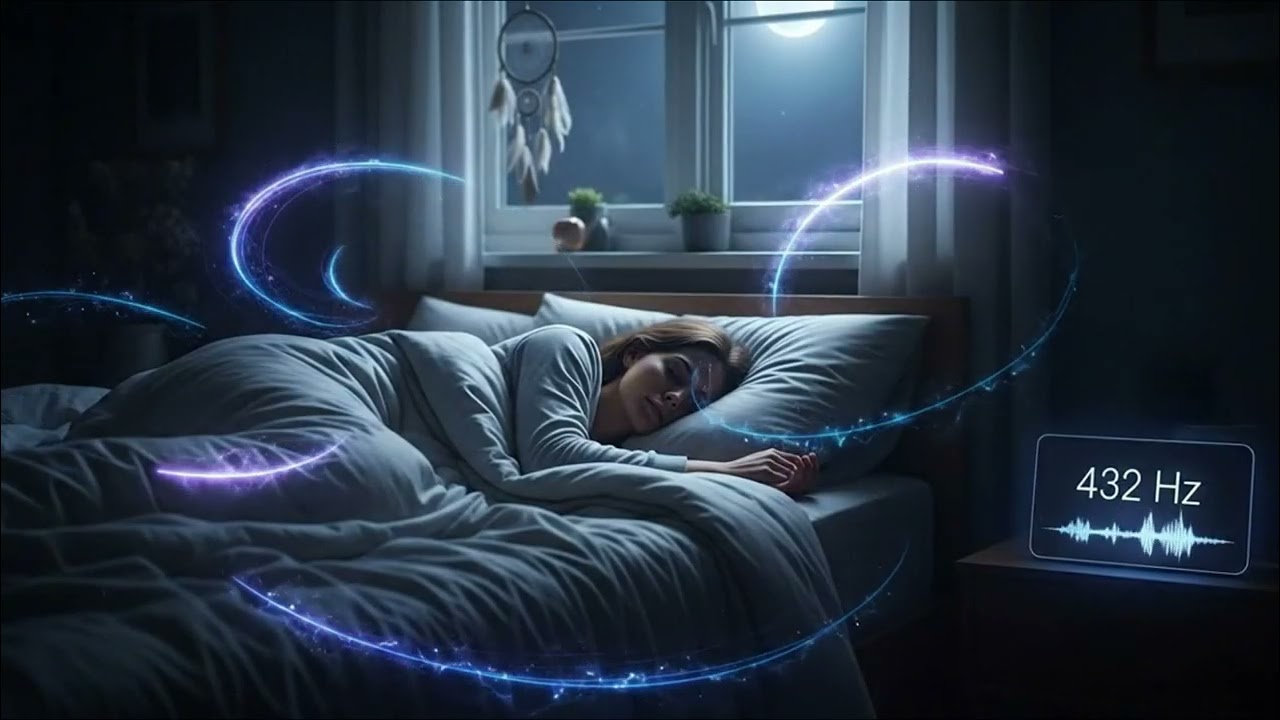 432Hz Sleep Music 8 Hours | Deep & Calm Night