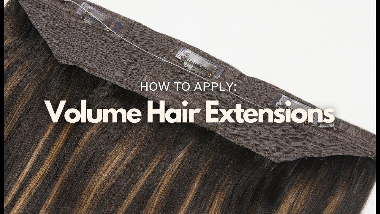 How To Apply Volume Hair Extension YouTube
