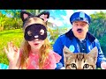 Nastya and Funny Police Chase Story Pretend Play. Dress up for kids