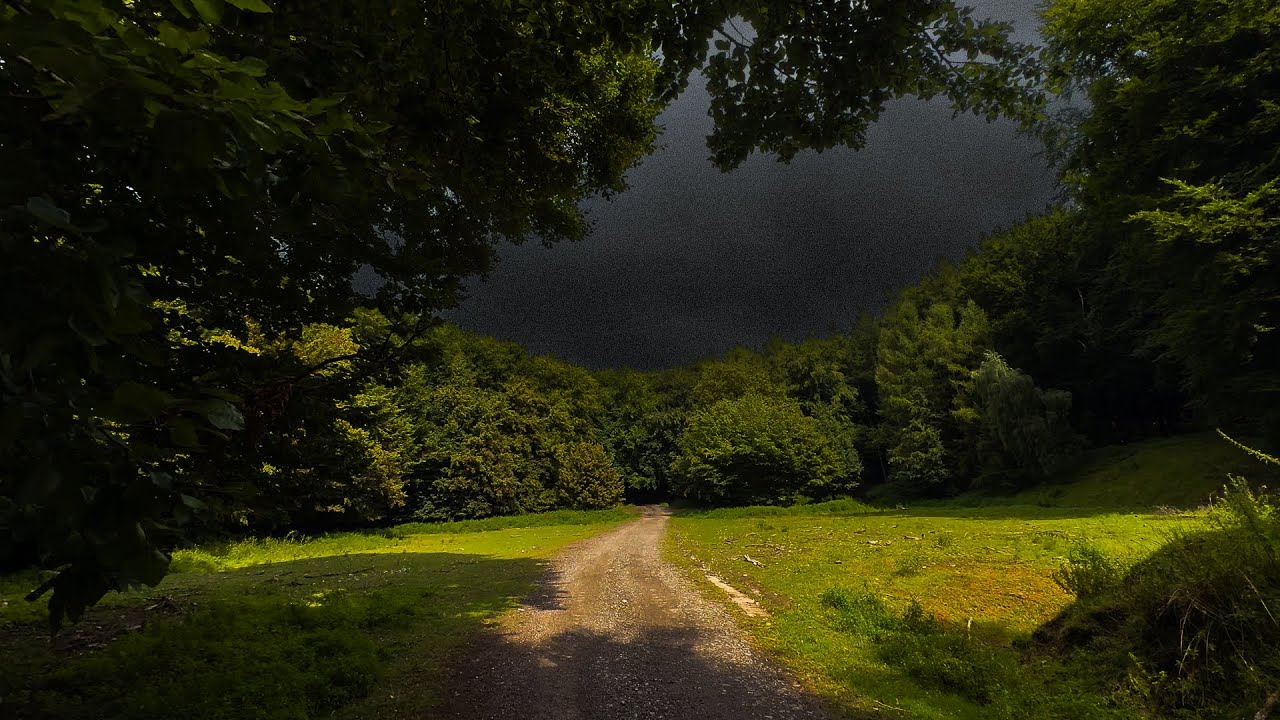 Mountain Trail Thunderstorm | Road to Red Cabin | Calm Before the Storm | 3 HOURS