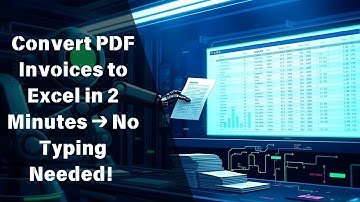 PDF Invoice to Excel (Easiest Way 2025)