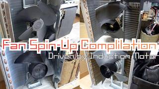 Fan Spin-Up Compilation of Japanese Air Conditioner Outdoor Unit【Part3 Induction Motor Era】
