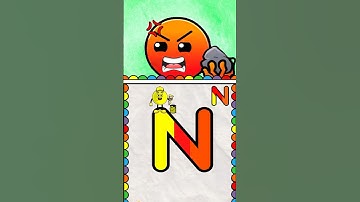 Painting N Word coloring puzzle game | Fire in the hole - Smiling Critters #painting #coloring