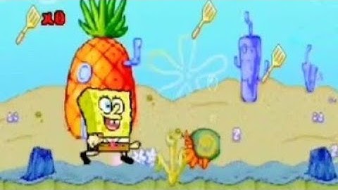 SpongeBob Squarepants: Supersponge (PS1) - Continue Screen (Accepted)