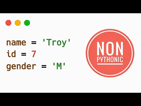 #1 Pythonic vs Non-pythonic | Assigning Multiple Variables