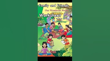 Class 3 EVS chapter 1 Family and Friends revision worksheet #seenuprt #class3evsworksheet #ncert