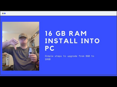 16GB RAM install into PC - Simple steps to upgrade from 8GB desktop RAM