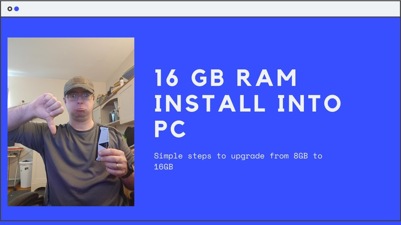 Tuto comment ajouter 16Go de ram à un PC portable ou PC fixe : 24 GB au  total installation barrette 