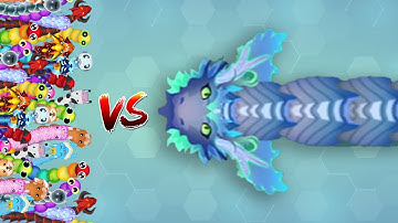 1 PRO VS 296 NOOBS BOTS / Snake.io