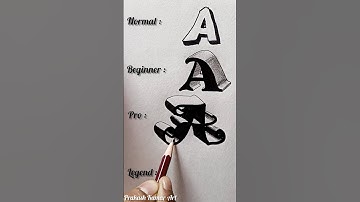 Which one is your favorite? #shorts #prakashkumarart #3ddrawing #calligraphy