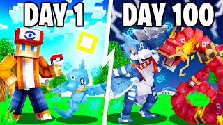I Spent 100 DAYS as a FAKEMON TRAINER in Pokémon Minecraft Vs my Rival! (Duos Cobblemon)
