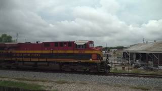 [HD] KCS 4809 NB Grain at Victoria, TX 8/3/17. MP K5HA horn