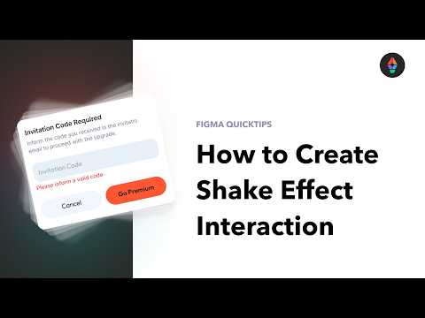 Create a Shake Animation in Figma to Simulate Haptic Feedback (Microinteraction Tutorial)