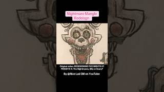 Nightmare Mangle Redesign #fivenightsatfreddys #fnaf #fnaffanart #Mangle #characterdesign