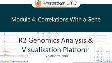 Module 4: Correlations With a Gene (bioinformatics for dummies)