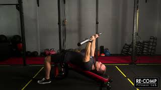 Barbell decline bench triceps extension