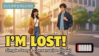 (A1-A2) 🧭 Lost Tourist Gets Help | Practice English Speaking with Easy Conversations