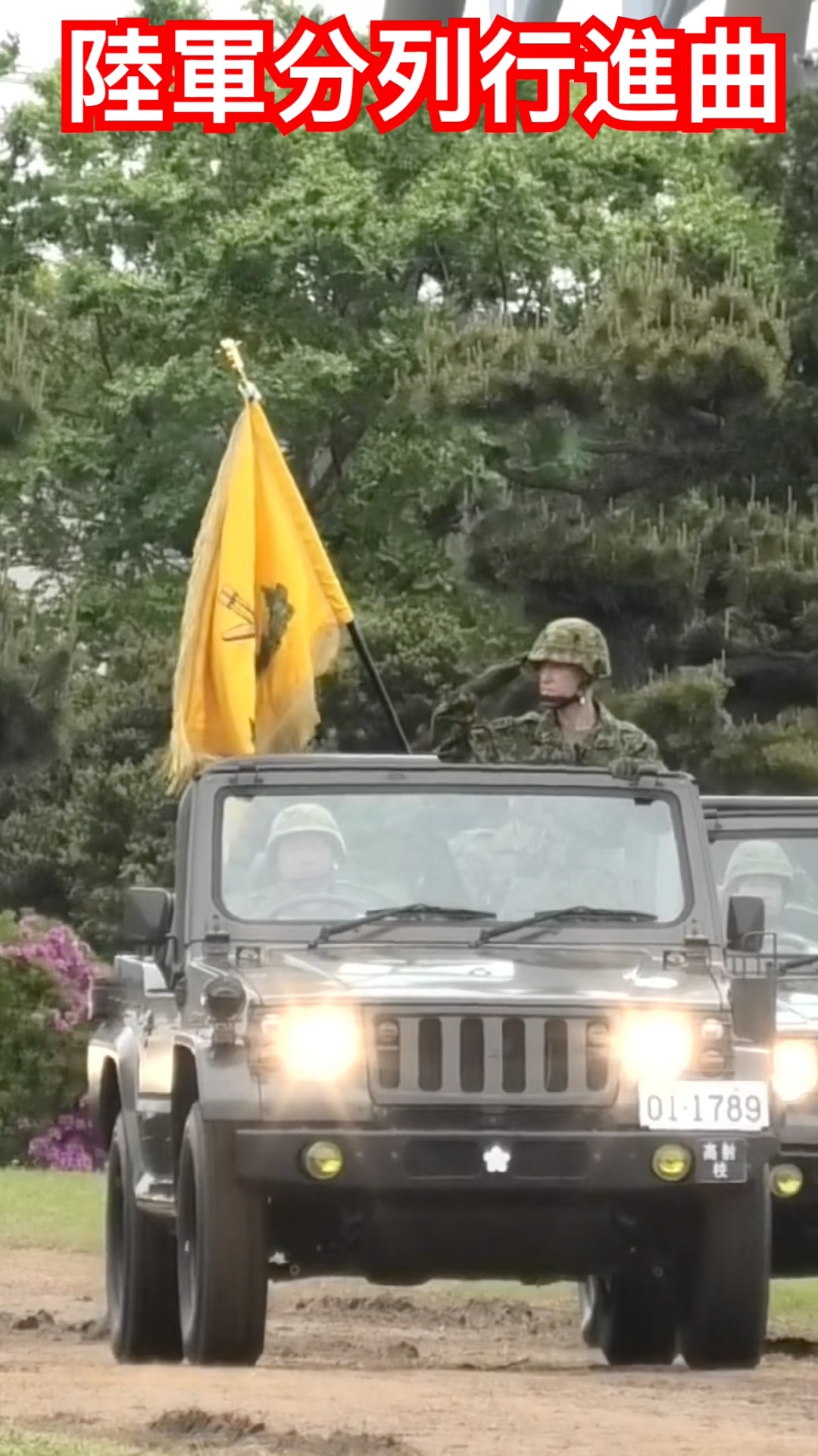 The reviewing troops commander appears to the tune of the Army