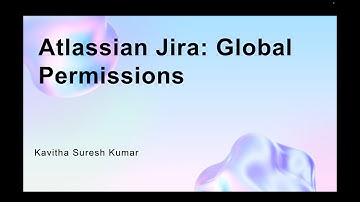 Atlassian Jira: Global Permissions