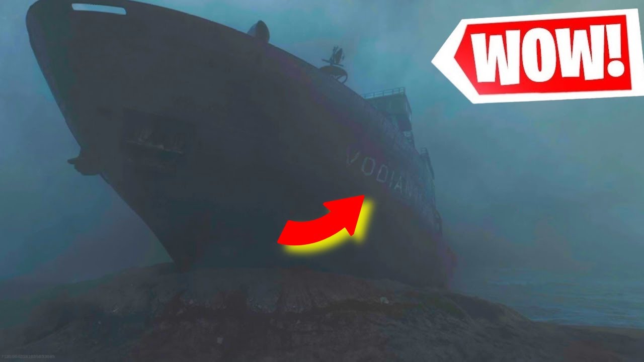 New Warzone Season 2 Vodianoy Ship Crash Cinematics Warzone Update 1 32 Warzone Easter Egg Youtube