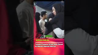 Azizah Salsa Accompanies Arhan To His Fathers Funeral