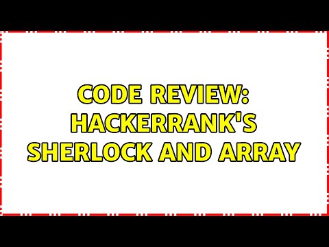 Code Review: Hackerrank's