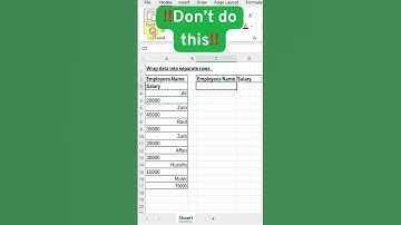Reformat Data Quickly - Wraprows Excel Formula  #excel #ithunar  #exceltips #it_hunar #spreadsheet