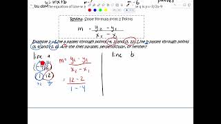 2.04 Parallel and Perpendicular Lines Example 2
