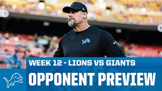 Detroit Lions vs New York Giants inside look | 2025 Week 12 Opponent Preview