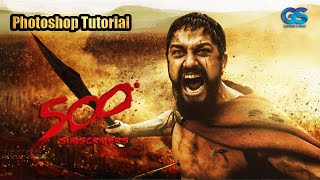 Photoshop Tutorial Create an epic 300 movie scene screenshot 5