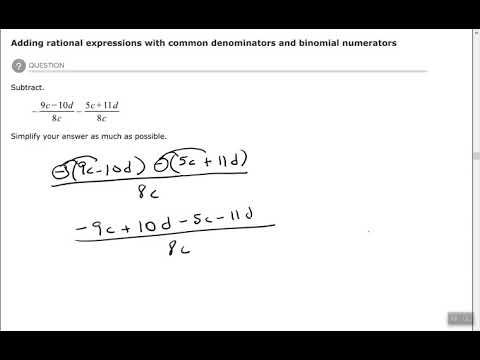 Adding rational expressions